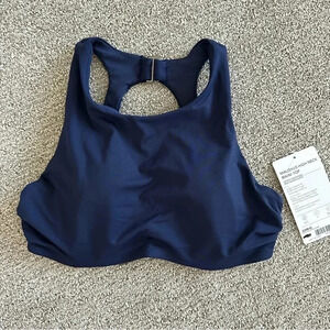 NWT Athleta 32 B/C Blue Maldives High Neck Bikini‎ Top